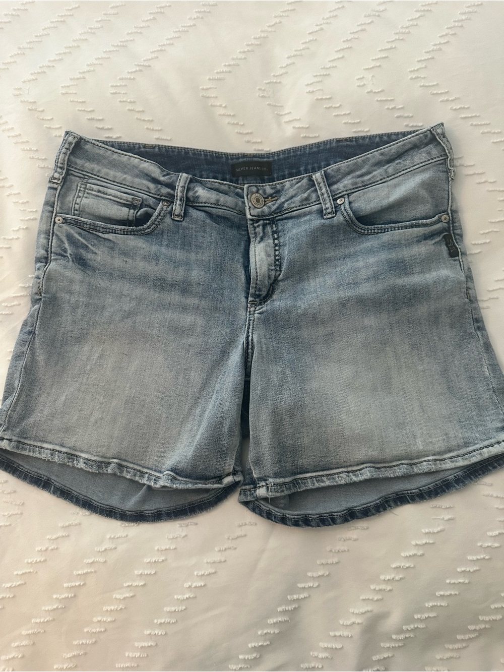 Silver Jeans Light Wash Denim Cutoff Shorts